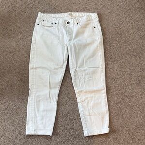 J. Crew Women's Crisp White Ankle Jeans